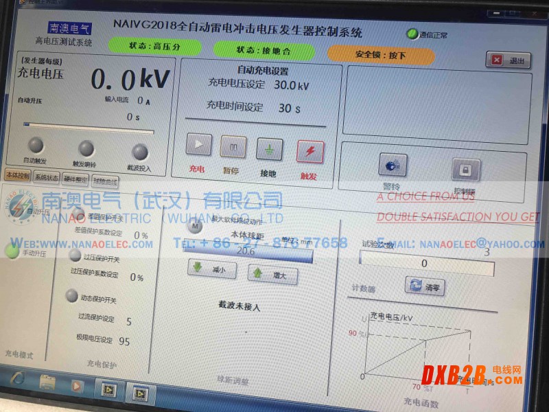 NAIVG全自動雷電沖擊電壓發生器控制界面02-200k