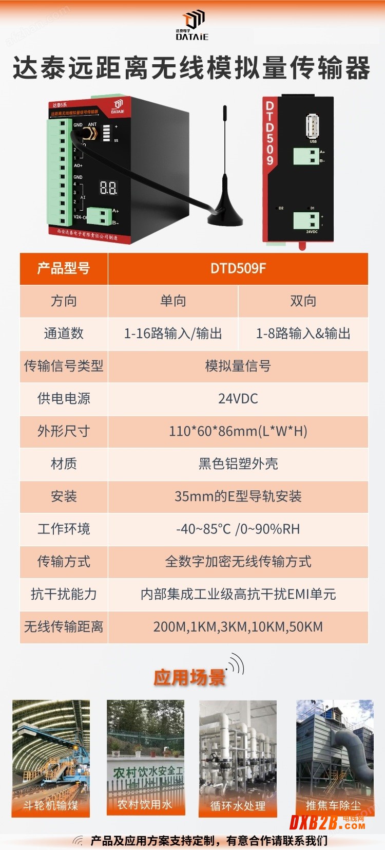 模擬量信號無線傳輸器遠程監控和數據采集